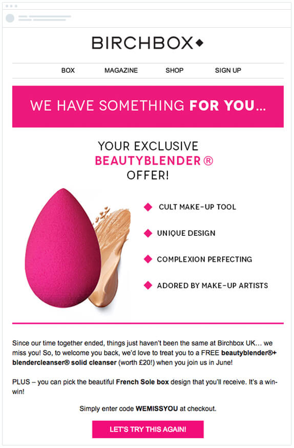 win-back email
