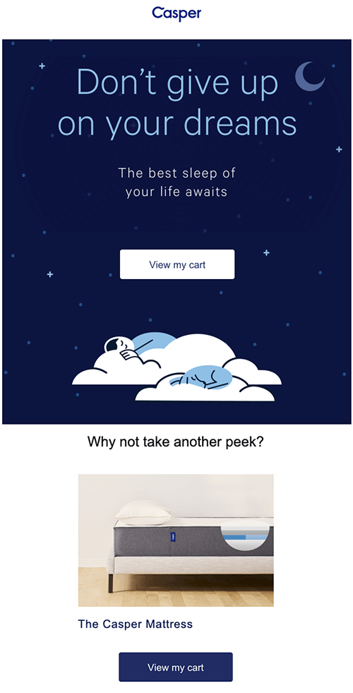 Casper first email