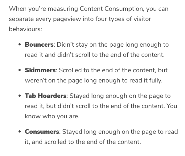 types of readers on a website