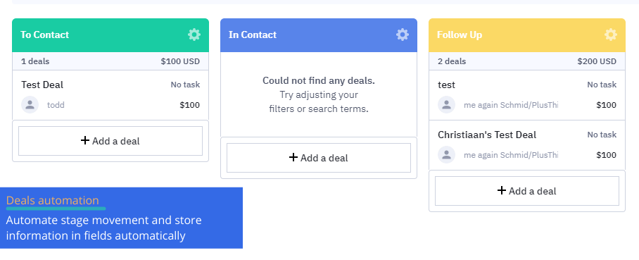 deals automation