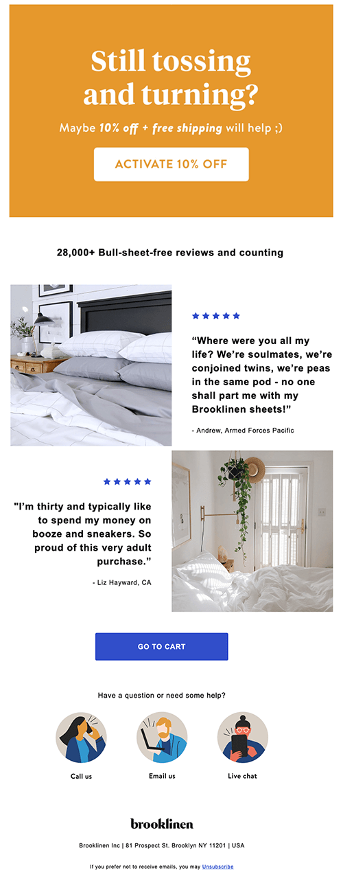 Brooklinen reviews
